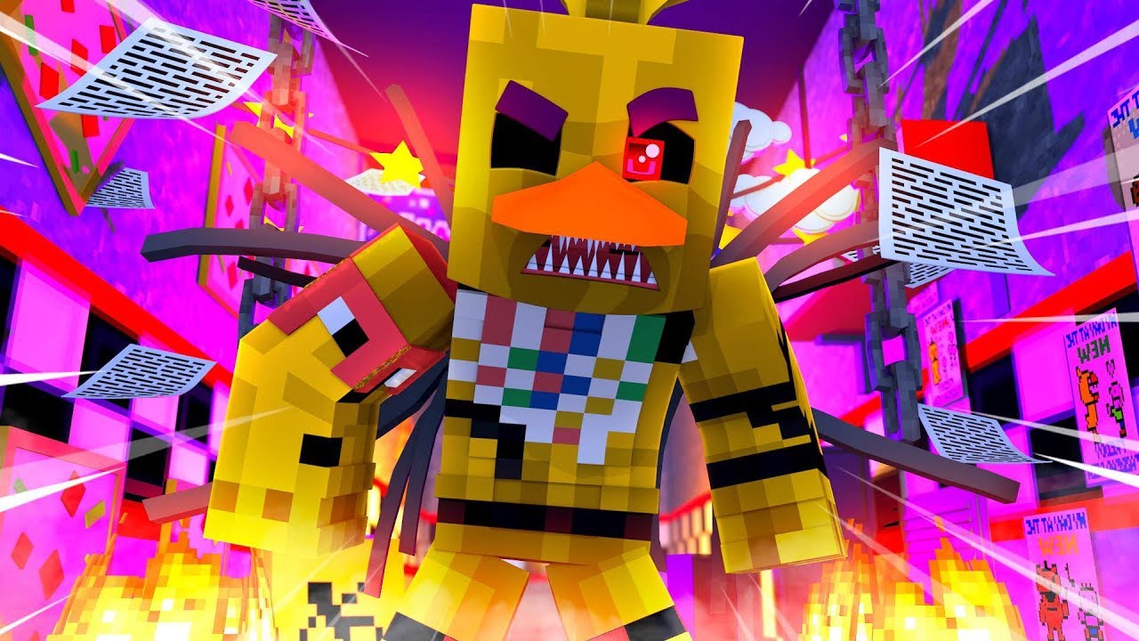 Nightmare Chica Jumpscare! Minecraft FNAF Roleplay