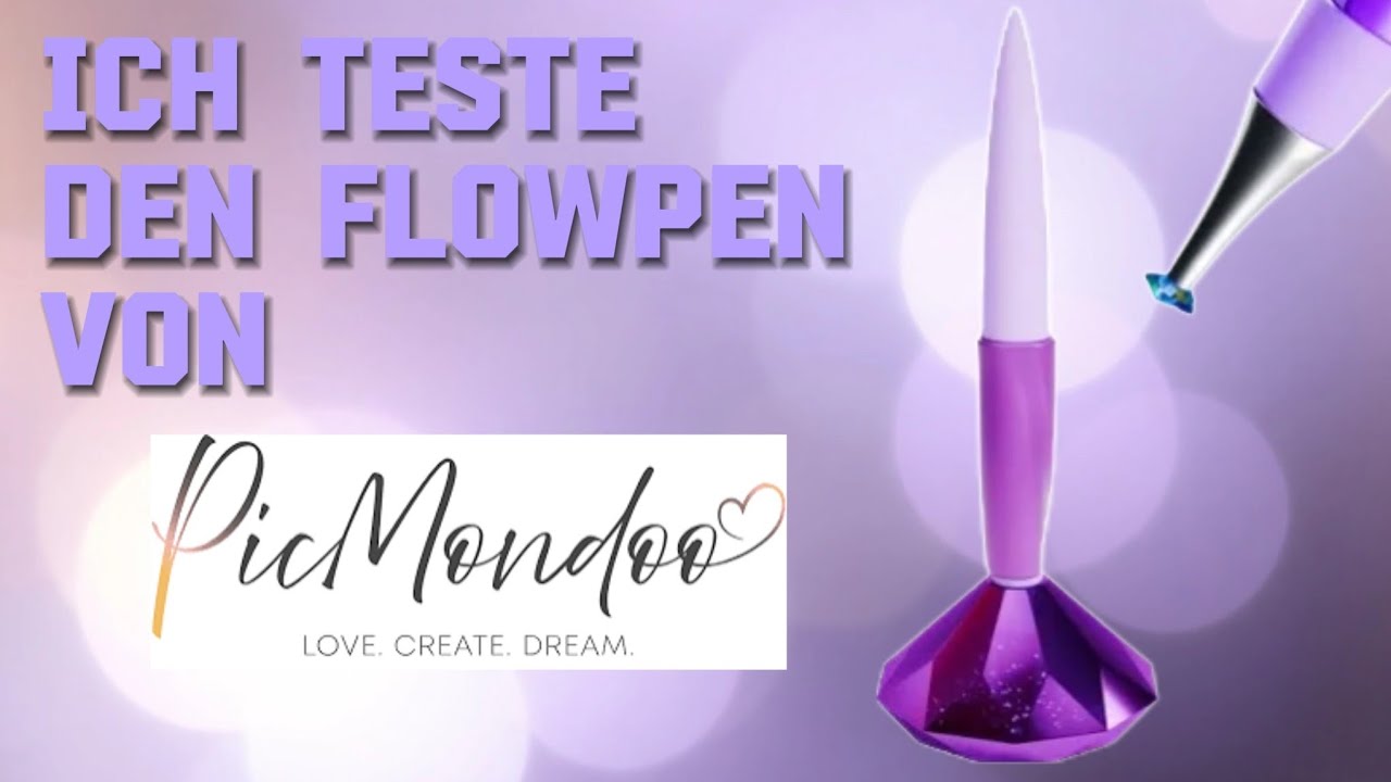 Diamondpainting Livetest //Der Flowpen// Painten ohne Wachs und Strom 💜