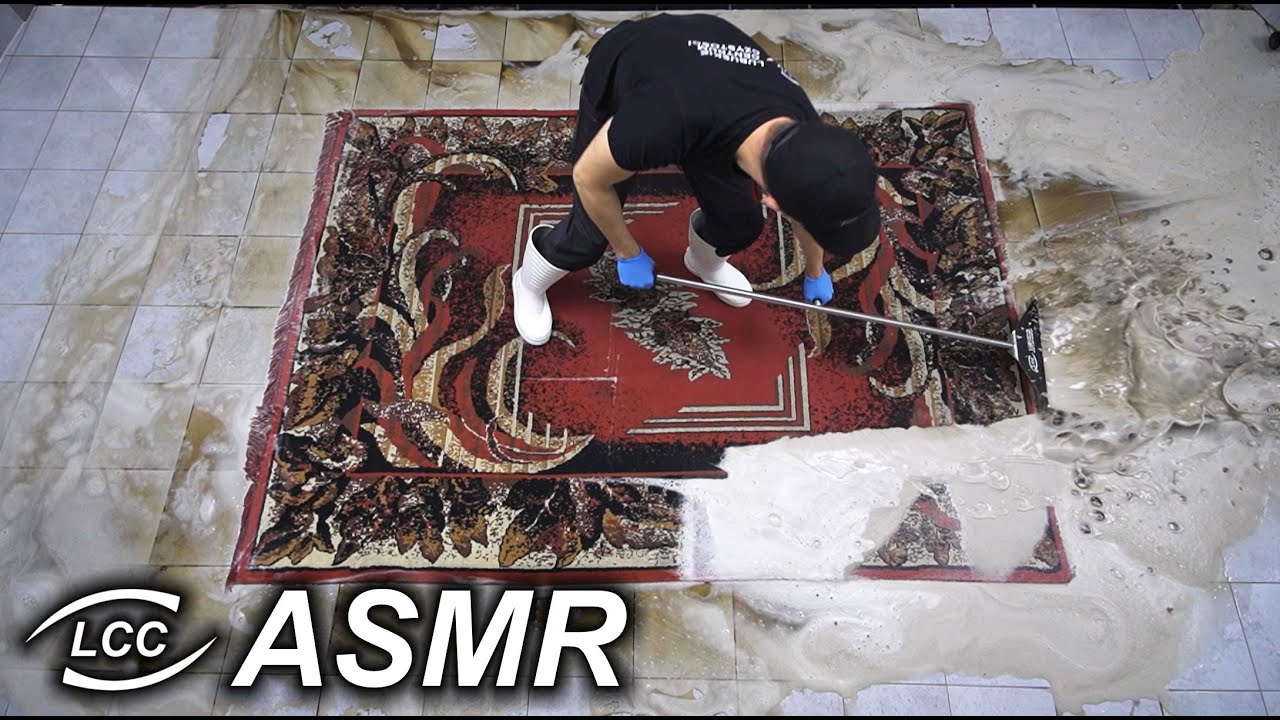 Pranie DYWANU Z JASKINI OGRA 👹 Satysfakcjonujące dźwięki ASMR 🎧😍🌊