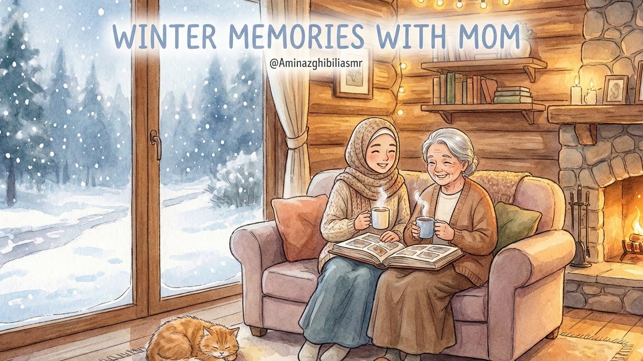 Cozy Winter Cabin with Mom ❄️ Ghibli Style ASMR & Memories