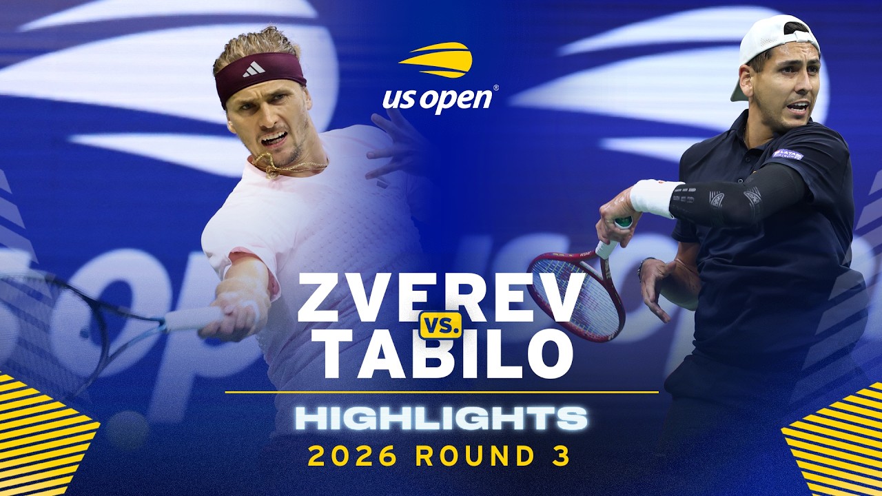 Alexander Zverev vs. Alejandro Tabilo Highlights | 2026 US Open Round 3