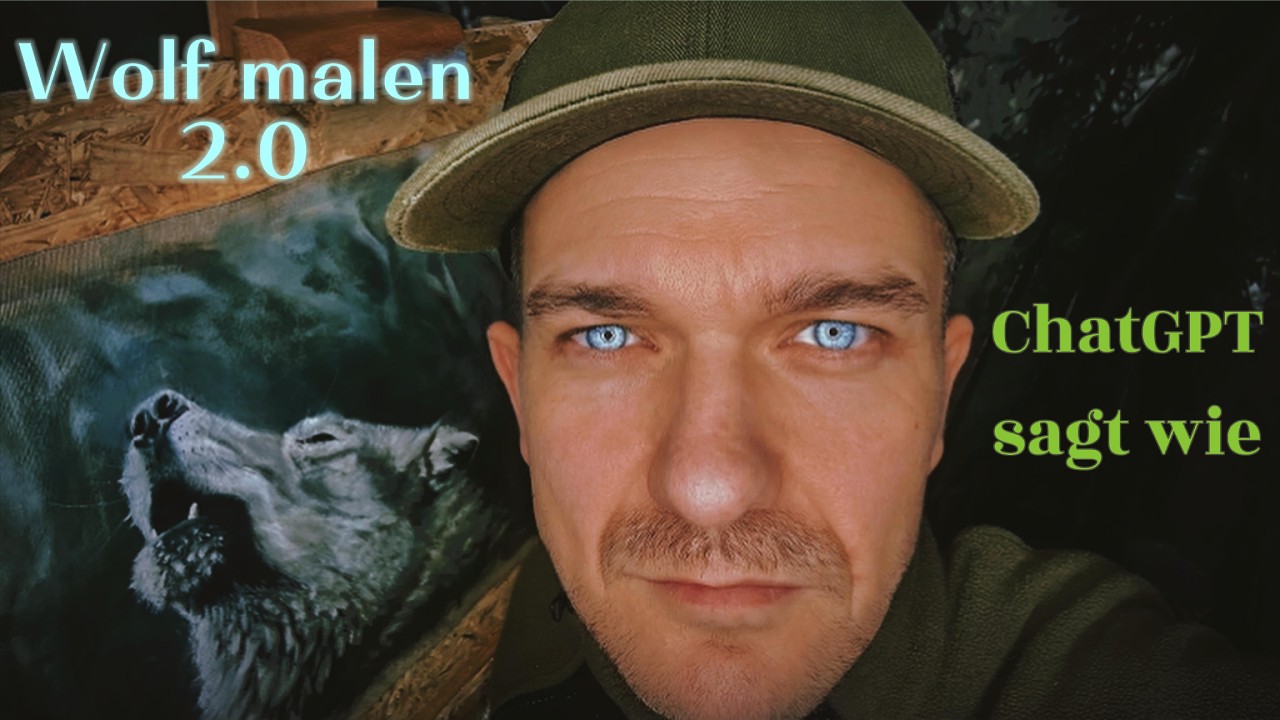 Ich male einen Wolf mit Ölfarben laut ChatGPT