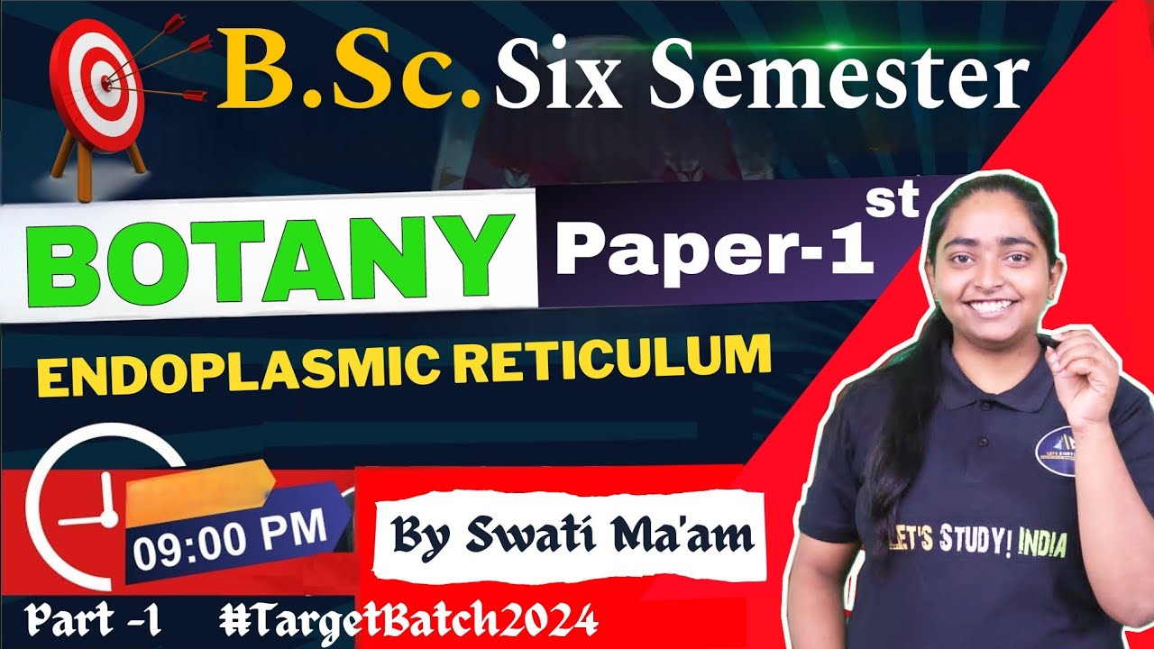Endoplasmic Reticulum | B.Sc. Botany 6th Semester | Unit- 1 | Swati Ma'am