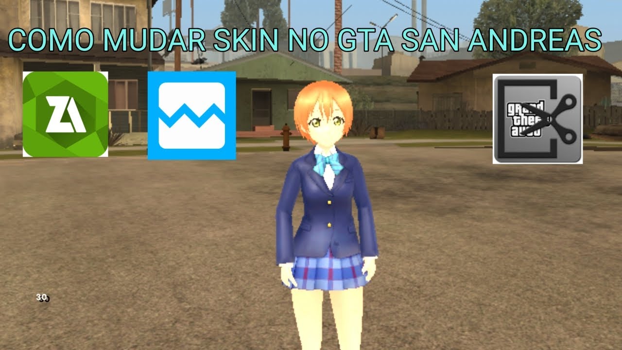 COMO MUDAR SKIN NO GTA SAN ANDREAS DE ANDROID