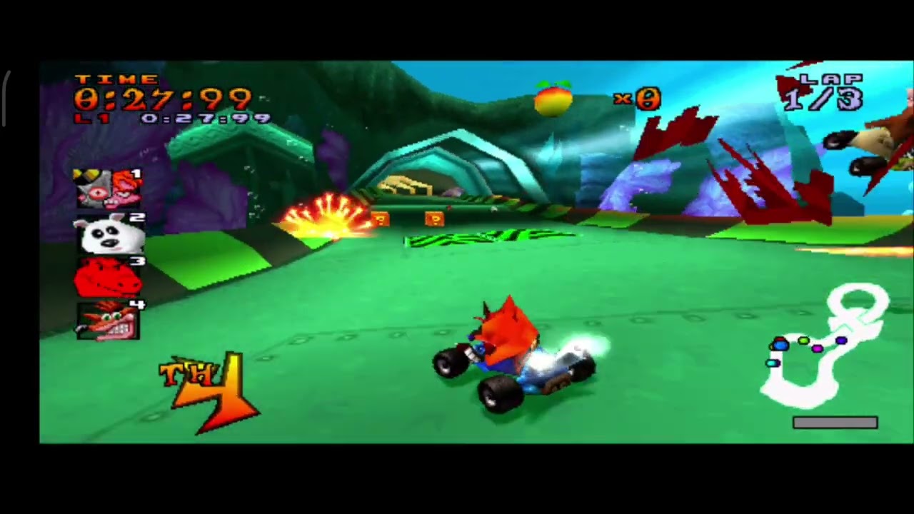 Lanjut maen ps 1 CTR maap ROO'S TUBE 