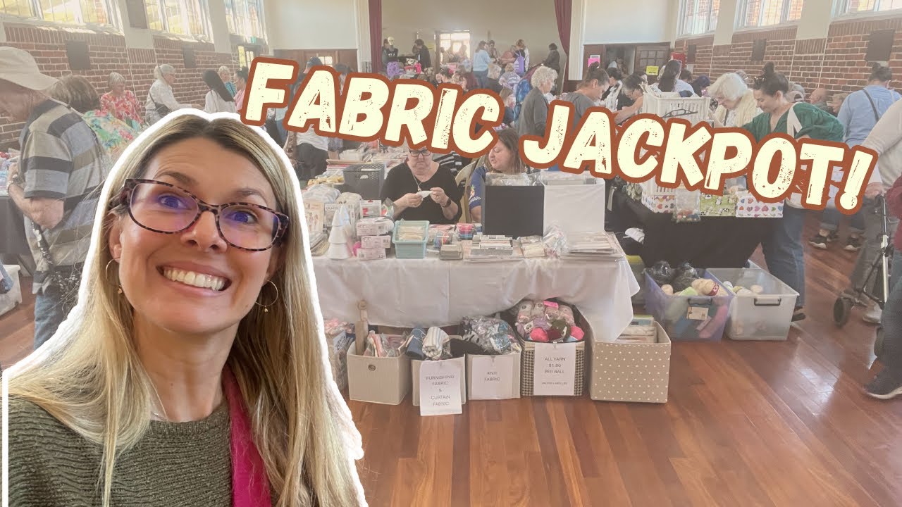 Я нашла лучшие предложения по тканям за всю свою жизнь! Видеоблог Perth Destash Market