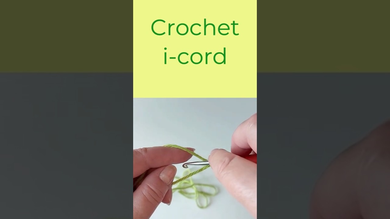 How to crochet easy i-cord. Making crochet cord