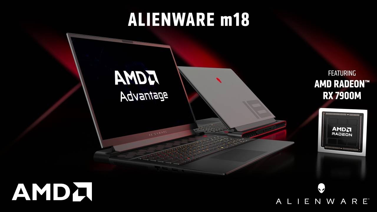 Alienware m18 featuring AMD Radeon&trade; RX 7900M Laptop Graphics