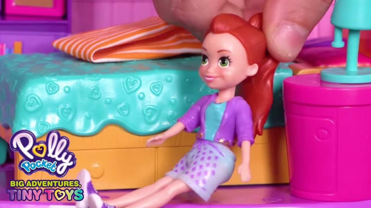 Cheer Up Shani 💜Polly Pocket Toy Play | Polly Pocket