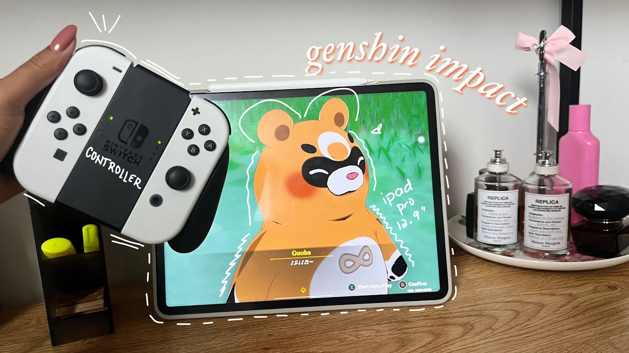 🎮 genshin impact with nintendo switch controller on ipad | arataki beetle battle gameplay