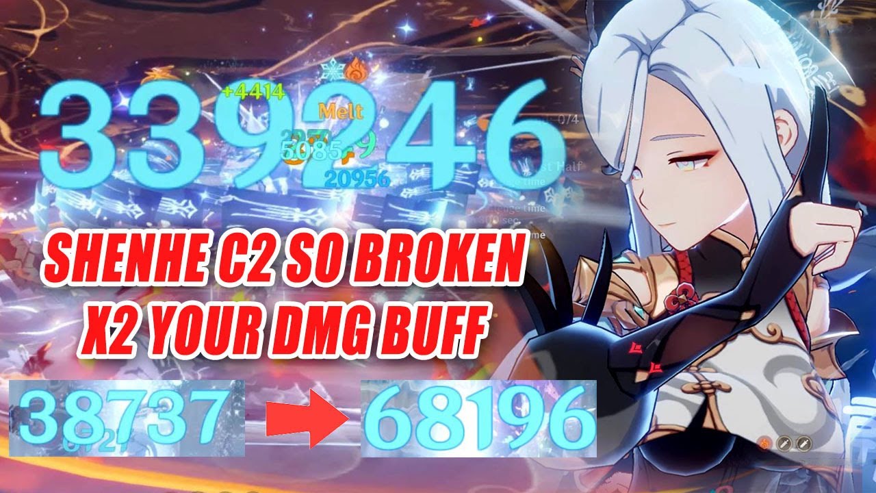 Shenhe C2 So Broken X2 Your DMG Buff - S Tier Sub DPS & Support Build Floor 12 Showcase