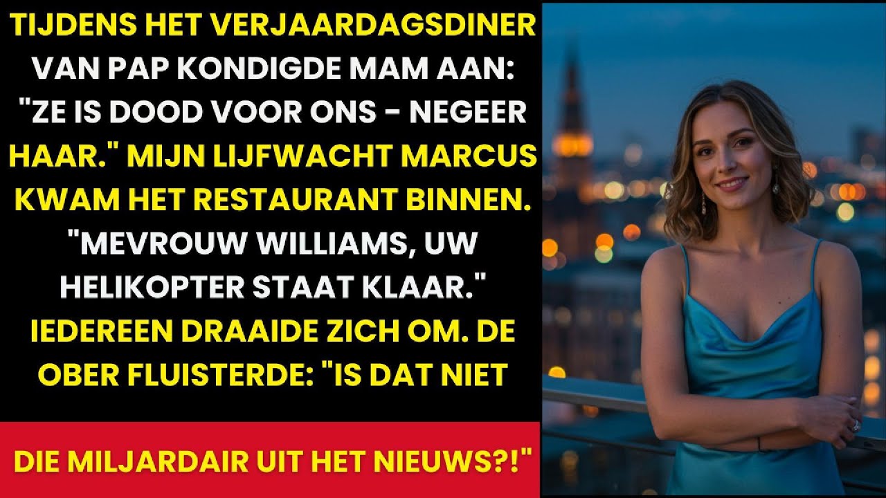 Op papa’s verjaardag zei mama: ‘Ze is dood voor ons’ — tot mijn lijfwacht plotseling binnenkwam