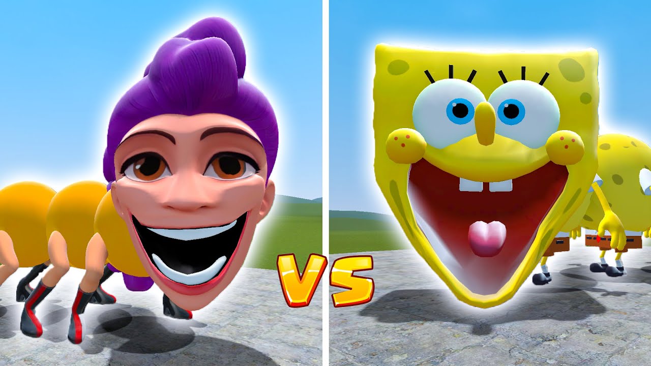 WHAT IF NEW ROBLOX HUNGRY RUMI VS HUNGRY SPONGEBOB in Garry's Mod