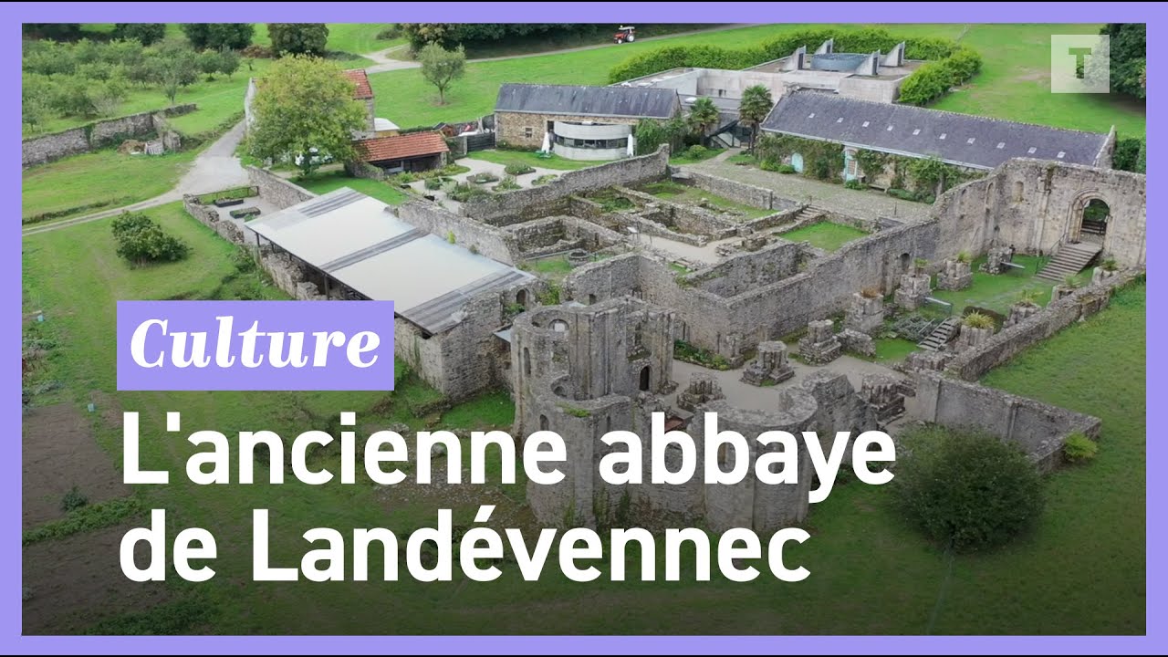 L'abbaye Saint-Guénolé de Landévennec, un site archéologique exceptionnel - LA BRETAGNE VUE DU CIEL