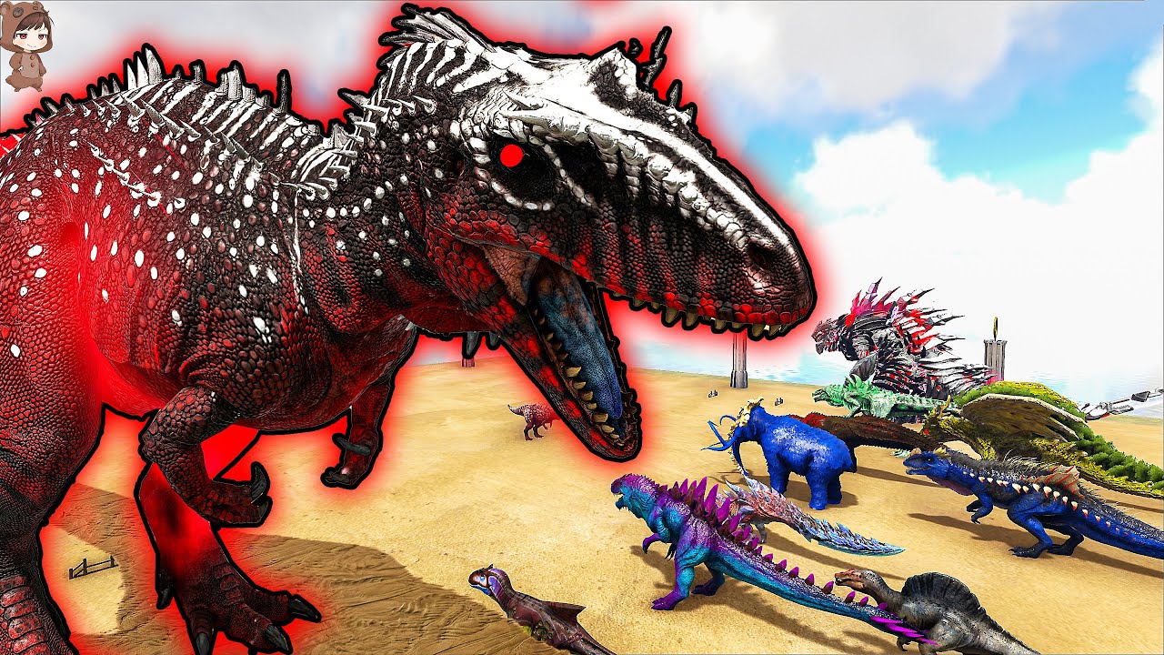 Alpha Carcharodontosaurus VS Mod Dinosaurs | ARK Mod Battle Ep.384