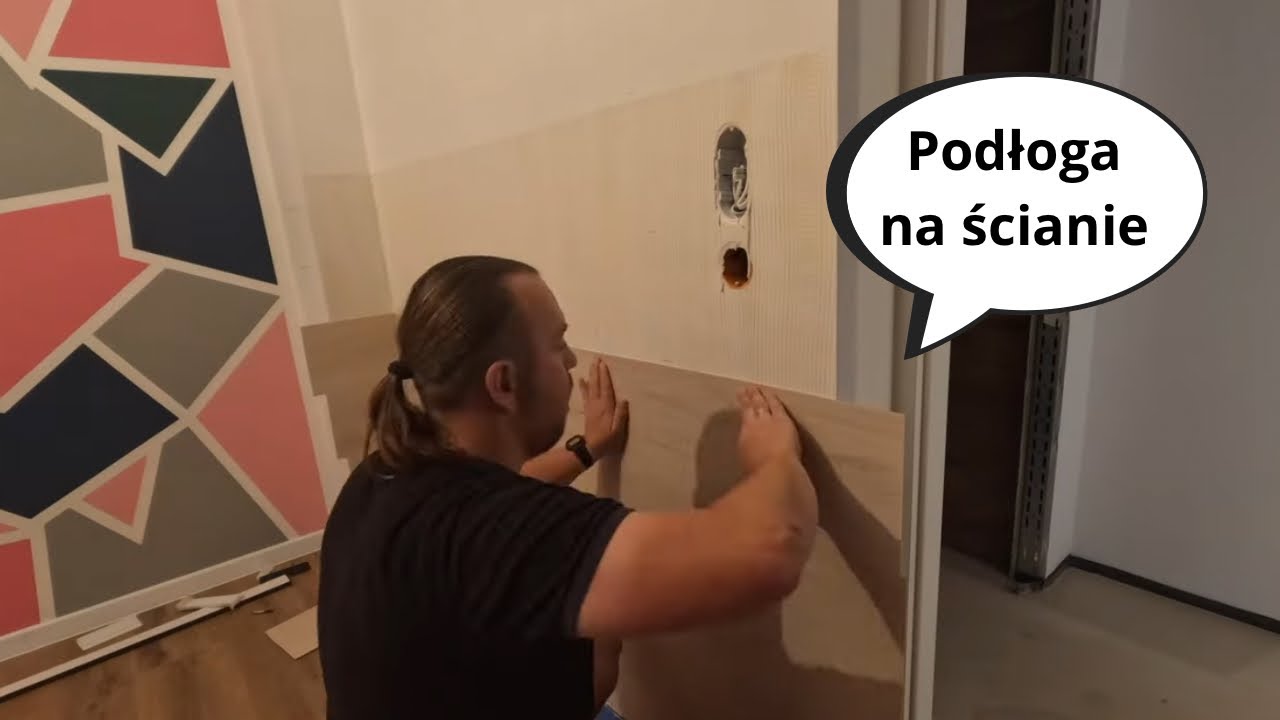 Panele winylowe ARBITON klejone na ścianę, mini aneks kuchenny - remont4you