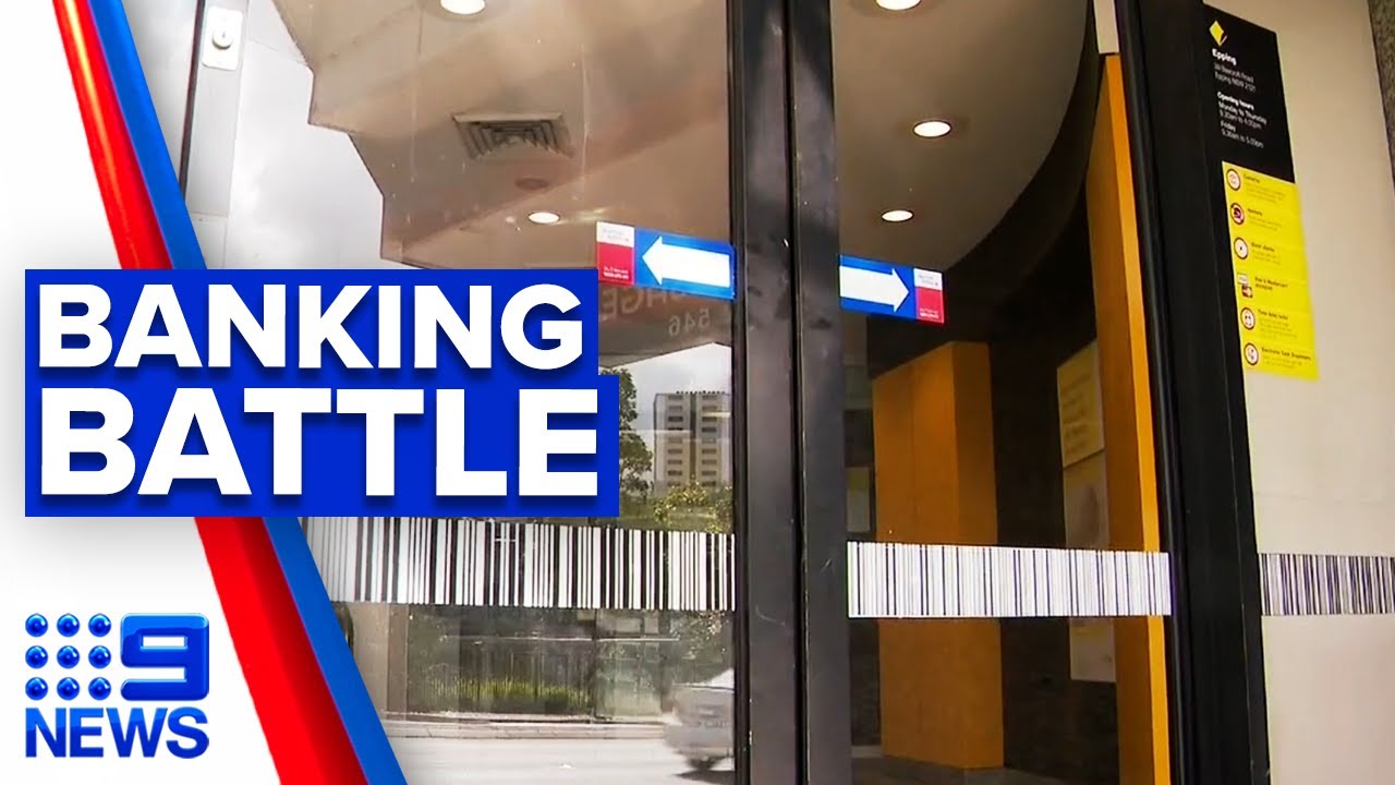 Electronic banking shift results in branch closures | 9 News Australia