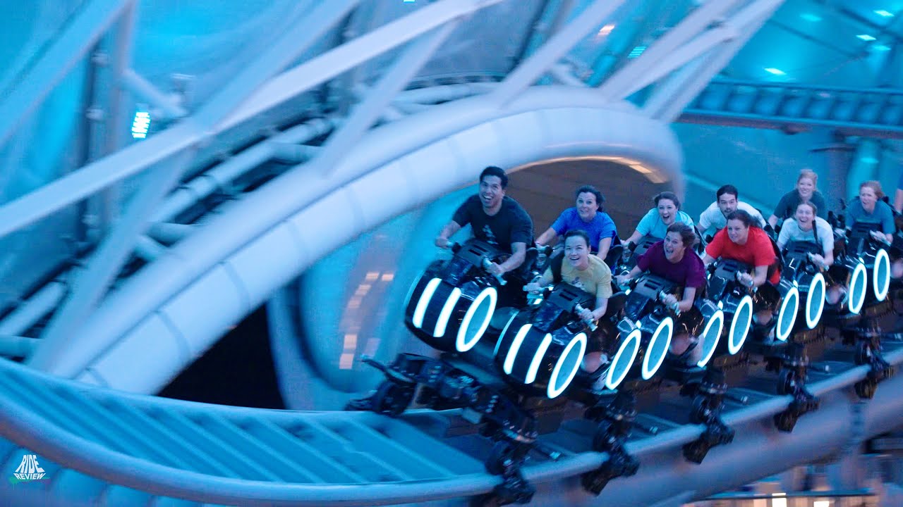 TRON Lightcycle / Run - POV - Walt Disney World - Magic Kingdom - Vekoma