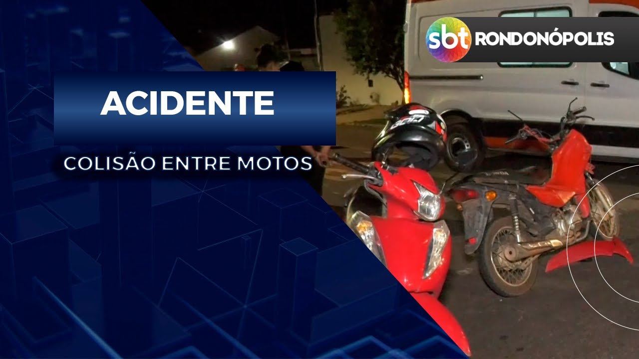 BATIDA EM CRUZAMENTO DEIXA DOIS MOTOCICLISTAS FERIDOS