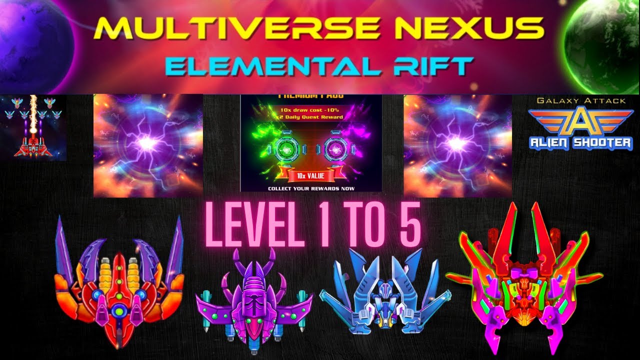 Galaxy Attack Alien Shooter | Multiverse Nexus Elemental Rift Event 2025