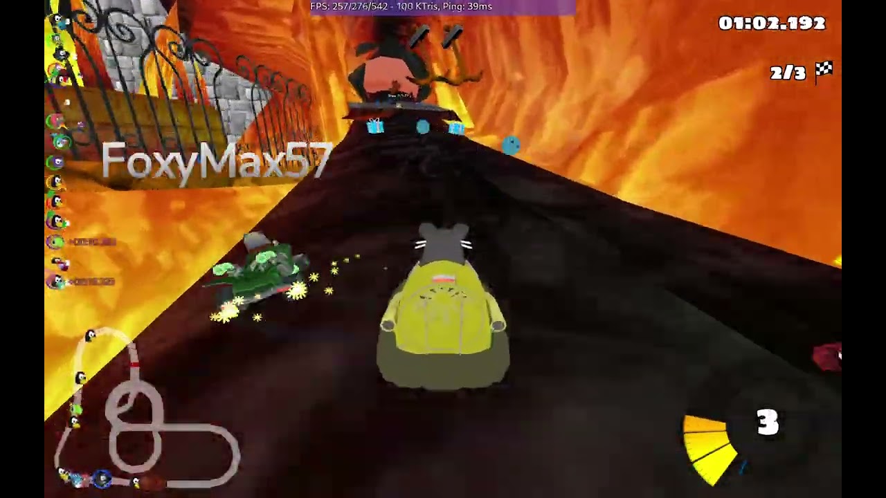 my first podium finish in random power ups gp!