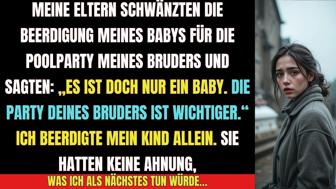 Ich beerdigte meine Tochter allein, während meine Eltern feierten
