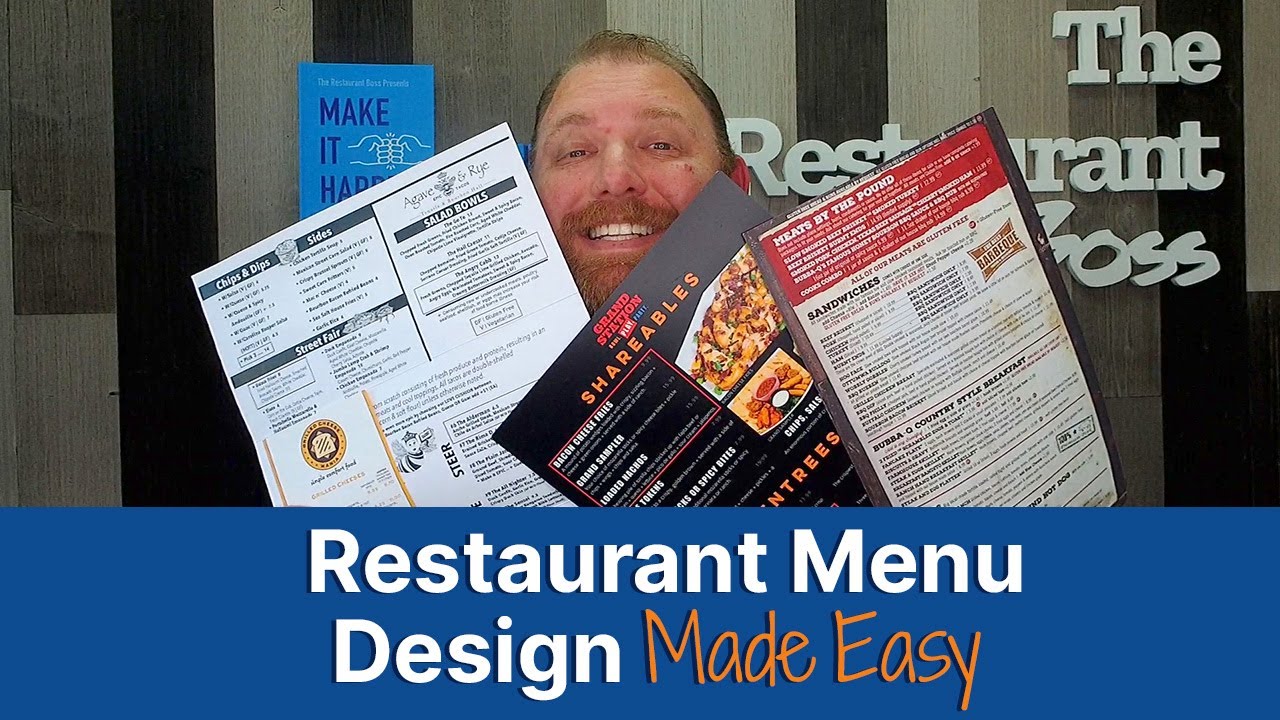 How to Manage a Restaurant: Menu Design