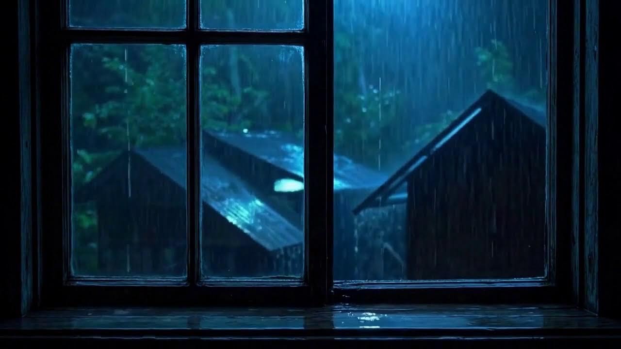 💤 Calming Rain to Sleep Fast | Perfect Sound for Night Relaxation 🌧️