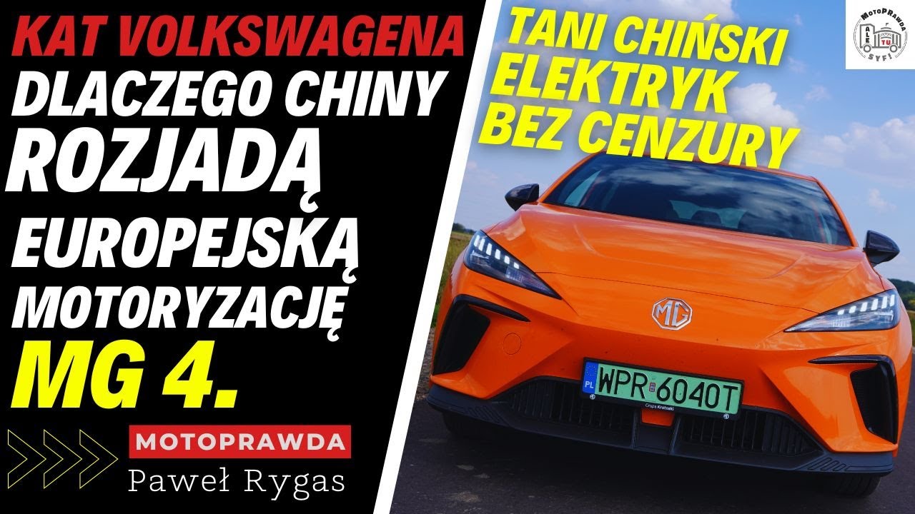Kat Volkswagena. MG4 czyli tani chiński elektryk. Dlaczego Europa nie ma szans z Chinami?