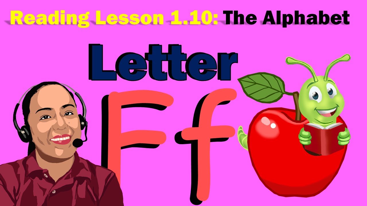 Reading Lesson 1.10 - Letter F (pictures, syllables, words and exercises)
