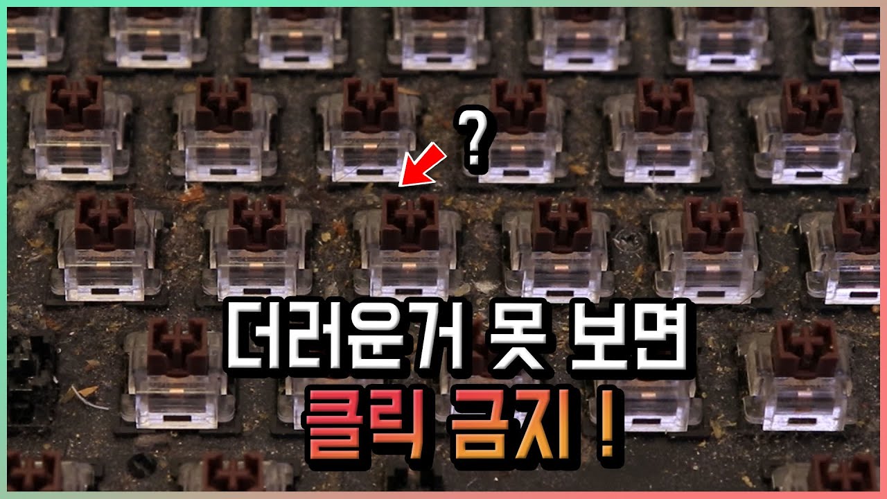 극혐 털.. 제발..  3년 된 키보드 청소해봤습니다..
