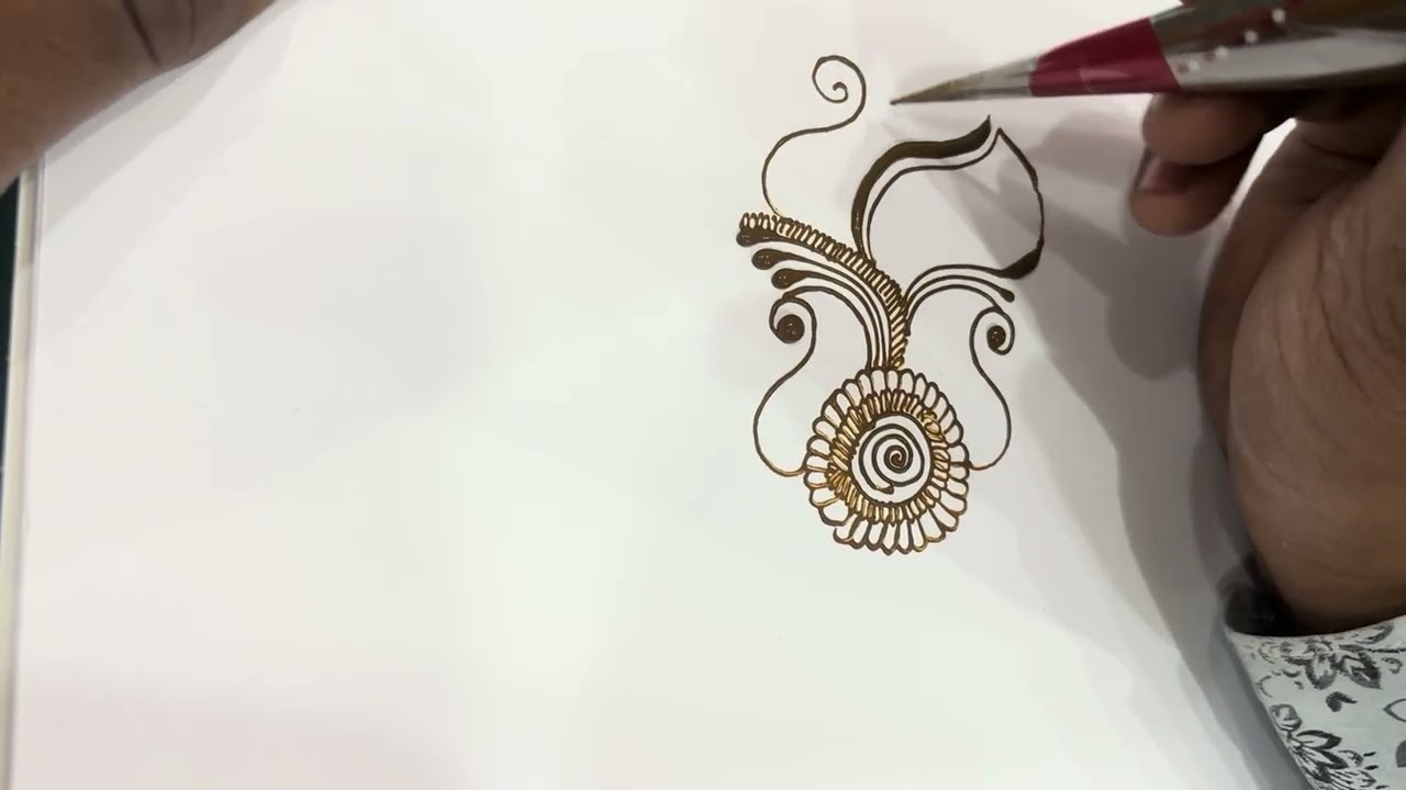Арабский дизайн Менди #mehndi #arabicmehndidesign #art #madhubani #viral #hennaart #easyarabic