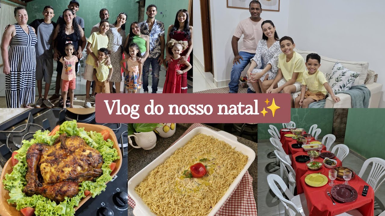 NOSSO NATAL EM FAMÍLIA🎄-Preparando salpicão de frango delicioso e chester/Mesinha para nosso café🌷✨️