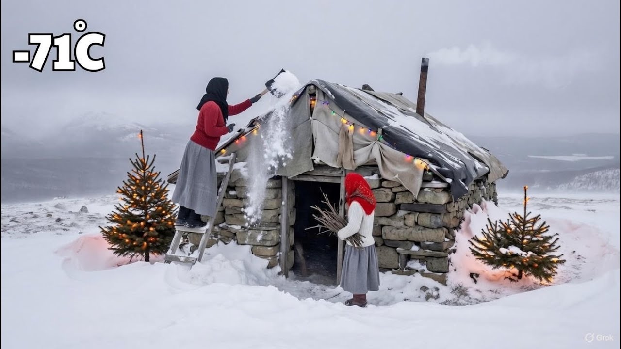 Una viuda y sus hijas sobreviven en las montañas heladas de Yakutia cuando se acerca la Navidad