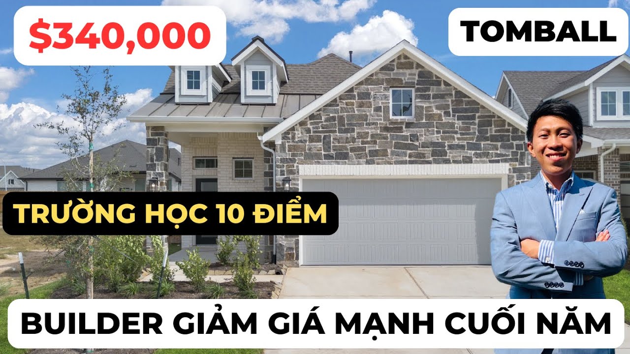 #146 Tomball - KHU NHÀ MỚI TRƯỜNG HỌC 10 ĐIỂM TẠI TOMBALL. BUILDER GIẢM GIÁ MẠNH!!!!