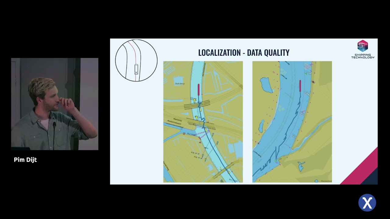 Steering inland ships & measuring draught of passing ships with AI