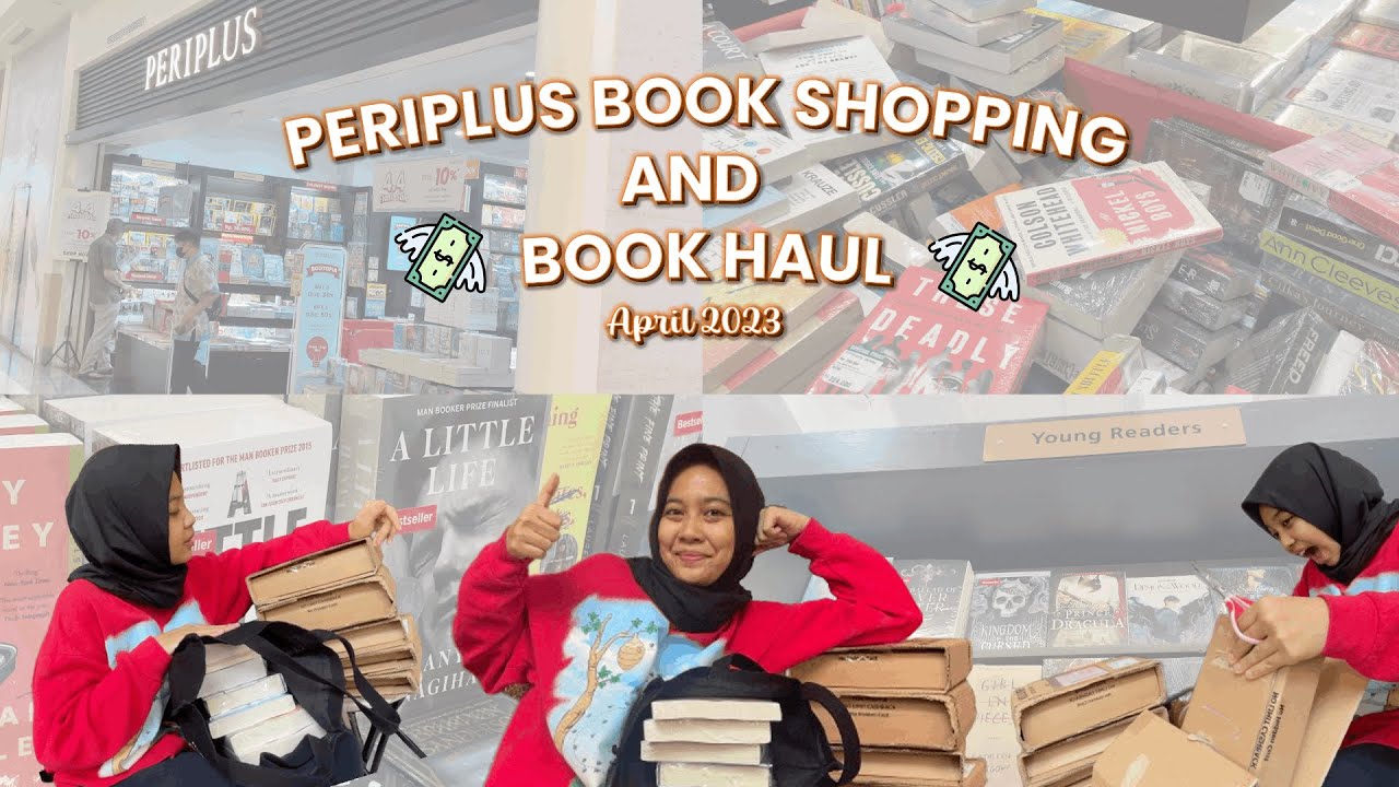 book shopping in periplus surabaya and book haul (april 2023)