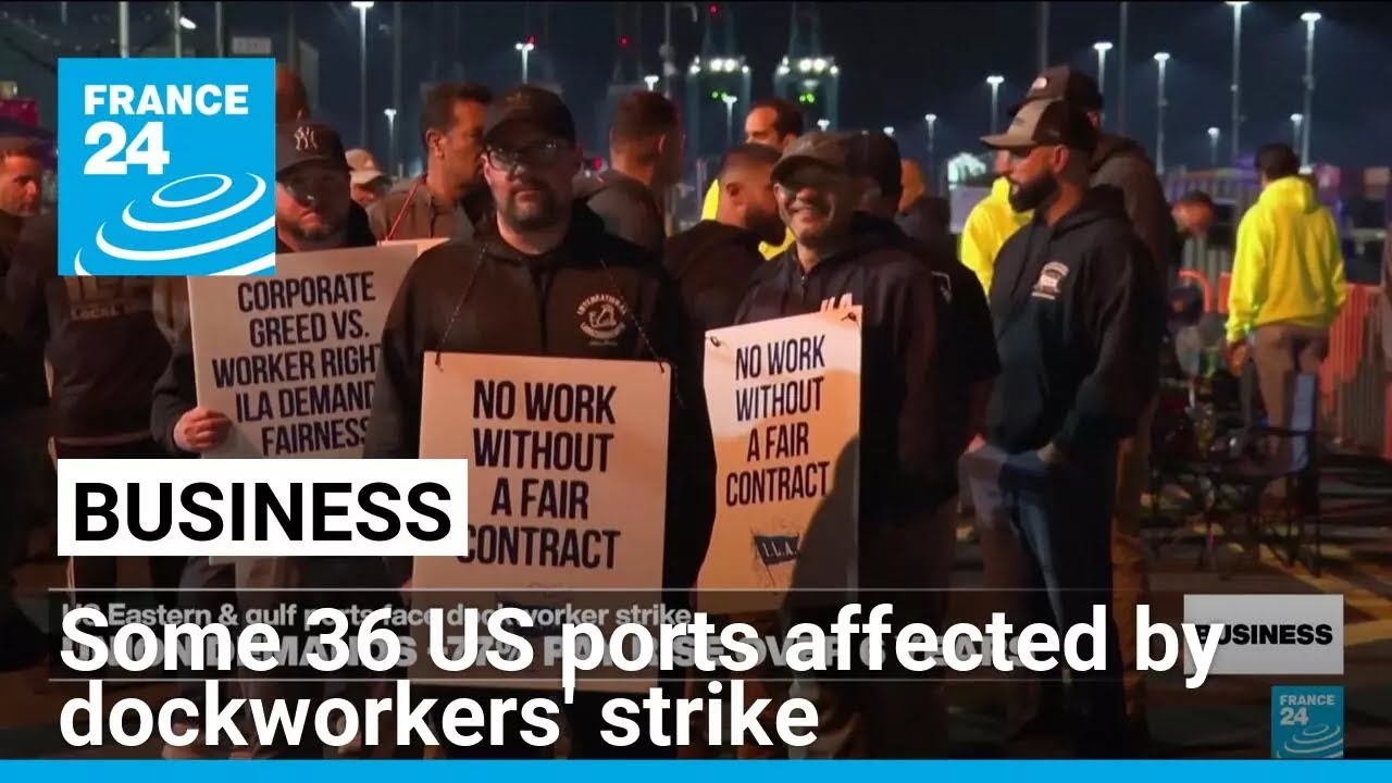 Dockworkers in US Eastern & Gulf ports go on strike over pay demands &bull; FRANCE 24 English