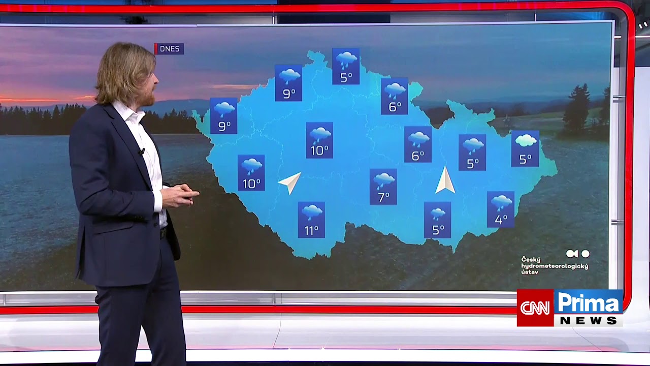Předpověď počasí 11.3.2021 CNN Prima NEWS