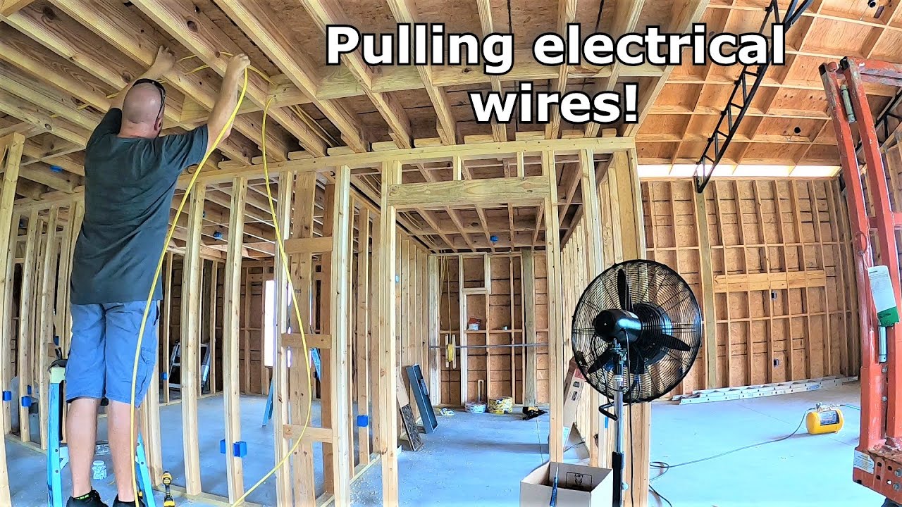 Pulling wires for electrical! #419