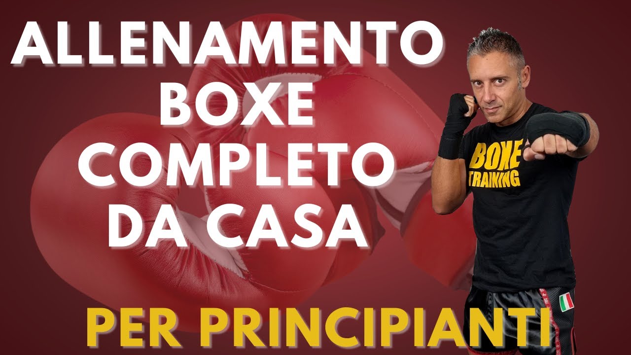 Allenamento boxe pugilato per principianti: lezione completa da casa(zero esperienza)