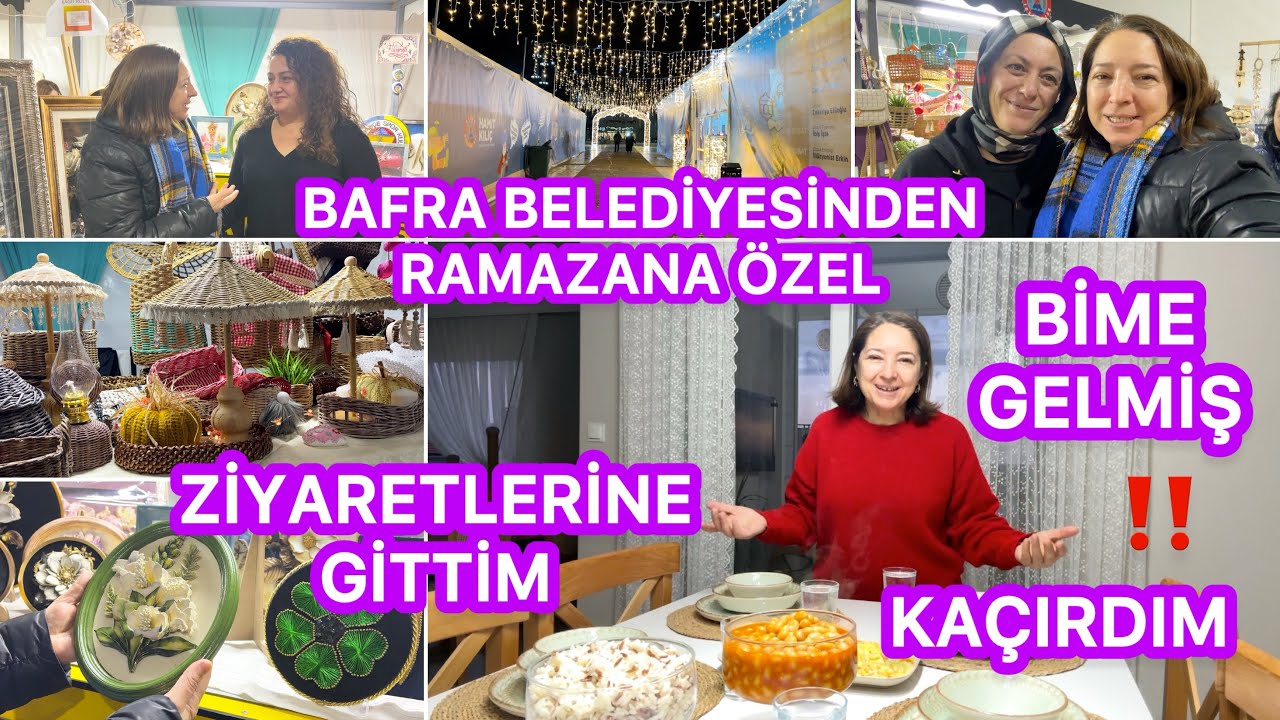 BİME GELMİŞ KAÇIRDIM‼️BAFRA BELEDİYESİ IŞIL IŞIL✨SONUNDA GİTTİM‼️KIZIMDAN JEST‼️NEFİS İFTAR SOFRAM🤌🏼
