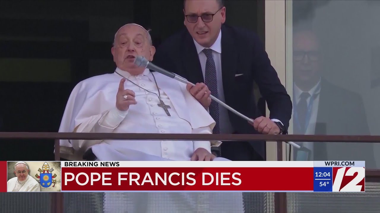 Local mass held for passing of Pope Francis