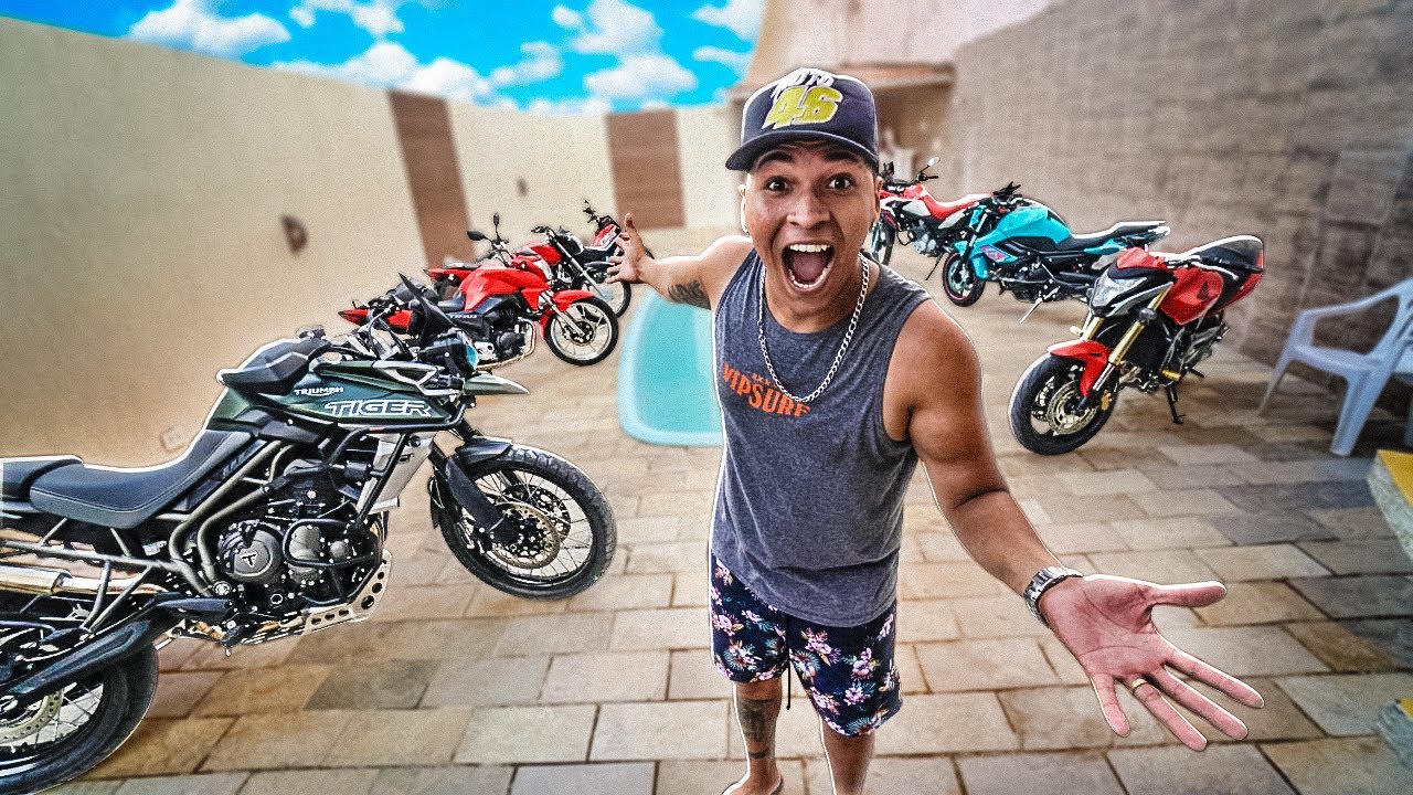 LEVEI MINHAS MOTOS PARA CASA NOVA! *ROCAM QUASE ABORDOU TODAS*