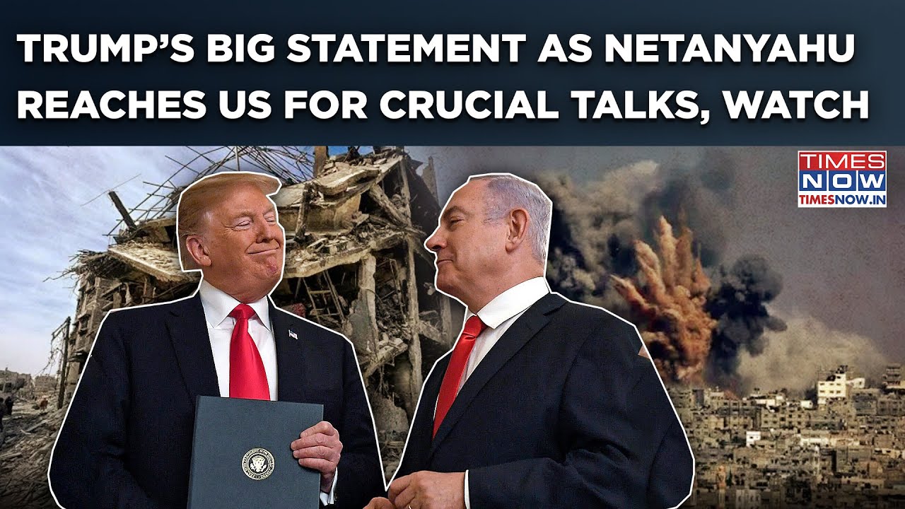 Watch: Trump Issues Big Statement As Netanyahu Reaches US For Crucial Gaza, Iran Talks, Hints At...