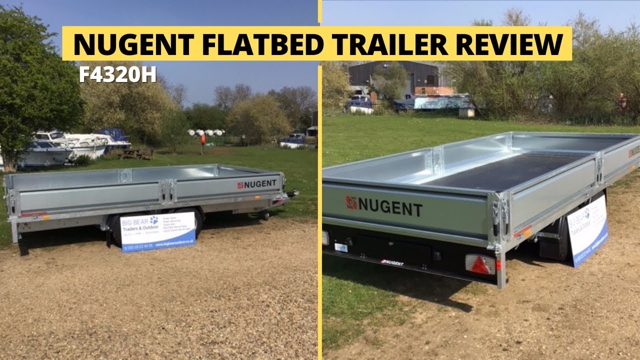 Nugent Flatbed F4320H Trailer MGW 3500KG (14'1'' x 6'7'' / 430cm x 200cm) **FULL REVIEW**