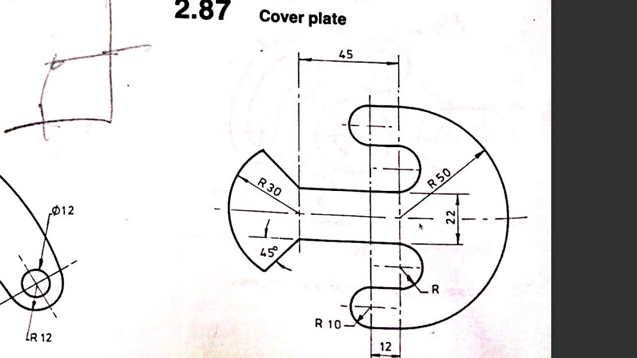 How To Draw 2.87 Cover Plate in Autocad