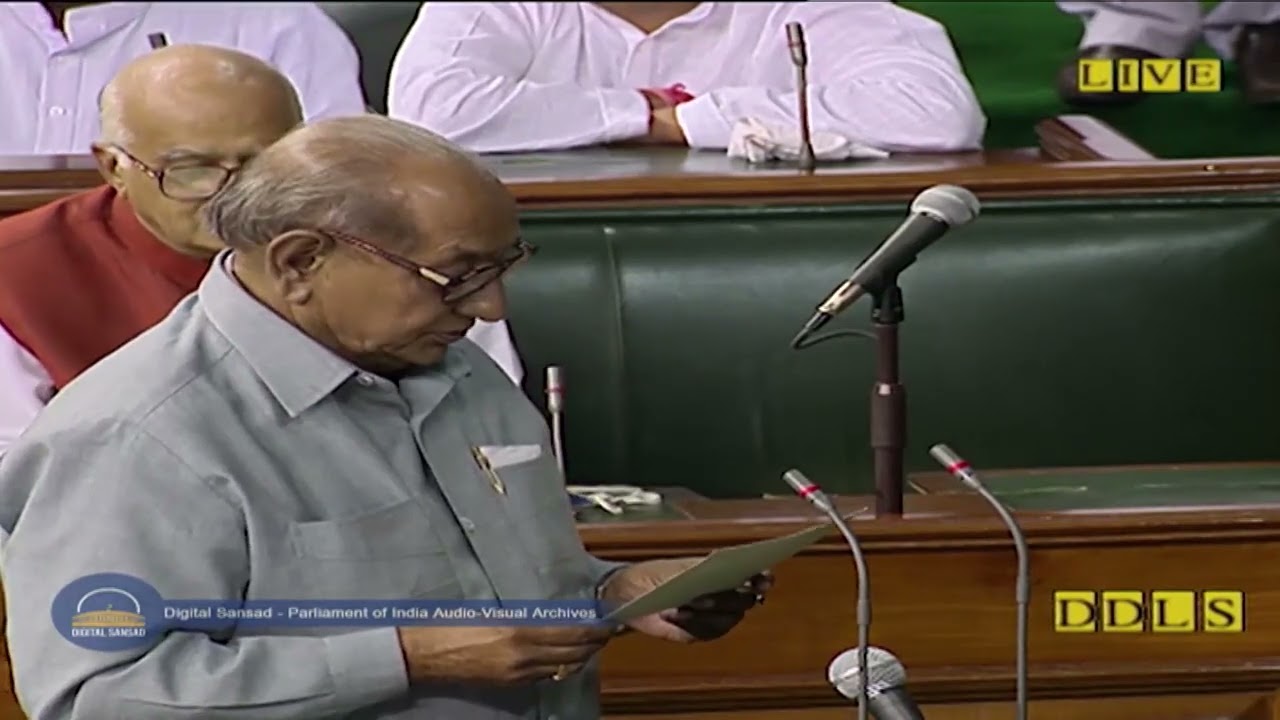 OATH OF DR  LAXMINARAYAN PANDEY FOR 13th LOK SABHA IN  1999
