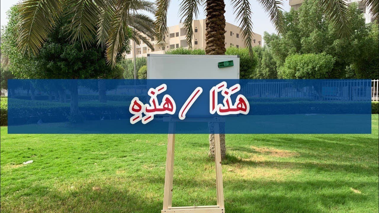 Первый урок: هذا/ هذه